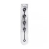 Silicone Waterdrop Anal Balls - XL - 50mm - Black